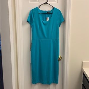 NWT SZ 10 The Limited Teal Midi Dress